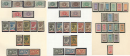 Collection. 1906-1915 (Poste, Taxe), Complète Sauf Taxe 10/15, La Majorité Des Séries En Double Don - Other & Unclassified