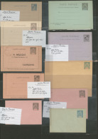 Collection. Entiers Postaux. 1892-1921, 13 CP Ou CPRP, 14 CL Et 26 Enveloppes, Toutes Neuves. - TB (cote ACEP 2001) - Andere & Zonder Classificatie