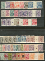 Millésimes. Collection. 1904-1922, 47 Paires Entre Les N°49 Et 94, Nombreux Mill. Différents Entre 3 E - Andere & Zonder Classificatie