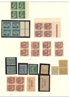 Lot. 1924-1925 (Poste), Dont Paire Et Bloc De Quatre Comportant Petites Variétés Dont "s" Rapporté - Other & Unclassified