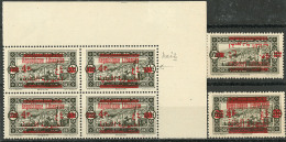 Variétés. No 119, Six Dont Bloc De Quatre Cdf (dont Un Ex Avec "Libanais"), 119a, 119c. - TB - Other & Unclassified