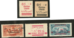 Variétés. Nos 116 Essai En Noir (*), 116 R Et V, 117 * Surch. Renv., 120  R Et V, 120e*. - TB - Other & Unclassified