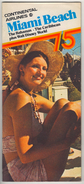 CONTINENTALL AIRLINES ,MIAMI BEACH ,THE BAHAMAS,THE CARIBBEANPLUS WALT DISNEY WORLD  BROCHURES - Advertisements