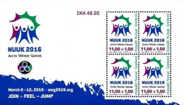 Greenland - 2015 - Arctic Winter Games Nuuk 2016 - Mint Miniature Sheet - Unused Stamps