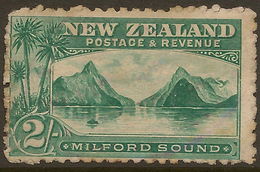 NZ 1898 2/- Milford Sound SG 269 MNG* #ZS233 - Unused Stamps