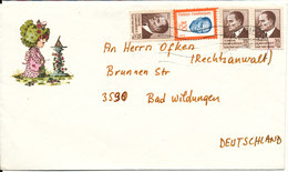 Turkey Cover Sent To Germany 1987 (one Of The Stamps Is Damaged) - Covers & Documents