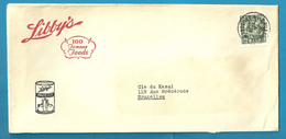 768 Op Brief Stempel BRUXELLES , Met Hoofding LIBBY'S (Tomato Juice)   (VK) - 1948 Export