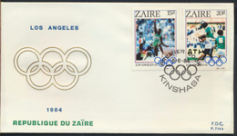 °°° ZAIRE - POSTAL HISTORY - LOS ANGELES - 1984 °°° - 1980-1989