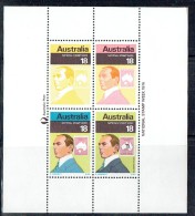 1974  Souvenir Sheet Of 4 Different DEsigner Of «Kangaroo» Stamps  ** - Mint Stamps