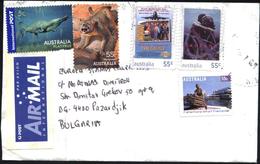 Mailed Cover With Stamps Fauna Cinema From Australia - Cartas & Documentos