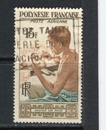 POLYNESIE FRANCAISE - Y&T Poste Aérienne N° 1° - Graveur Sur Nacre - Usati