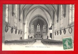 1 Cpa Carte Postale Ancienne -  Cleres Interieur De L Eglise - Clères