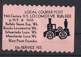 USA Modern Local Post  - Local Courier Post - U.S. Locomotive Builders - Other