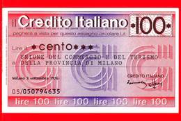 MINIASSEGNI - CREDITO ITALIANO  - FdS - CI100030976C - [10] Assegni E Miniassegni