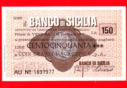 MINIASSEGNI - BANCO DI SICILIA  - L. 150 - Nuovo - FdS - [10] Cheques Y Mini-cheques