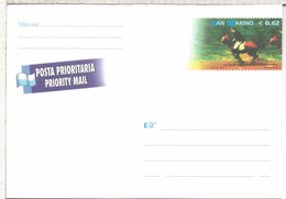 SAN MARINO ENTERO POSTAL CABALLO HORSE MAMIFERO FAUNA HIPICA DEPORTE - Reitsport