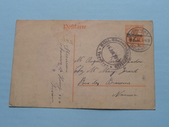 Postkarte - CP / PK NAMUR < Verviers ( Verviers 1917 ( Zie Foto ) ! - Duitse Bezetting