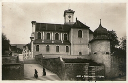 (23) CPA Delemont  Eglise    (bon Etat) - Delémont