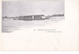 26245 LAOS  Radeau Descendant Le Me Kong -445 Mottet Saigon - Laos