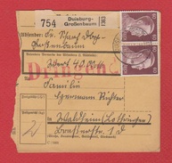 Colis Postal  --  Départ Duisbourg-grossenbaum  -- - Brieven En Documenten