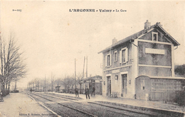 CPA 51 L ARGONNE VALMY LA GARE 1915 - Otros & Sin Clasificación