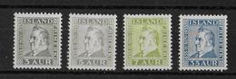 ISLANDE - 1935 - YVERT N° 160/163 * MH  - COTE = 35 EURO - Nuevos