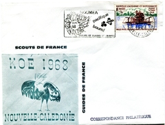 Nouvelle Calédonie - Flamme Temporaire Nouméa Scouts Et Guides De France 1968 - R 2959 - Cartas & Documentos