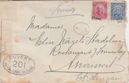 Brasilien-Schweiz-Couvert 1917-Zensurpost - Cartas & Documentos