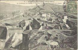 CPA De BELFORT - Siège De Belfort - Les Fortifications Du Château - Vue Prise De La Terrasse Vers Le Fort De La Justice. - Belfort – Siège De Belfort
