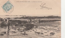 Delcampe - - CPA - 44 - SAINT-MICHEL CHEF-CHEF - La Pêche Aux Crevettes  - 016 - Angelsport