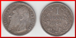 **** BELGIQUE - BELGIUM - BELGIE - 1 FRANC 1904 LEOPOLD II - ARGENT - SILVER **** EN ACHAT IMMEDIAT - 1 Franc