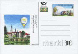 Czech Republic - 2013 - Balloon Post - Official Czech Post Postcard With Original Stamp And Hologram - Ansichtskarten