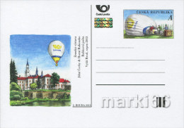Czech Republic - 2013 - Balloon Post - Official Czech Post Postcard With Original Stamp And Hologram - Postcards