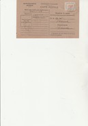 CARTE DE RAVITAILLEMENT  AVEC VIGNETTE -MAIRIE DE CHOUPPES -VIENNE -28-6-1946 - Cartas & Documentos
