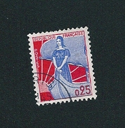 N°  1234 Marianne à La Nef  France  1960 - 1959-1960 Maríanne à La Nef