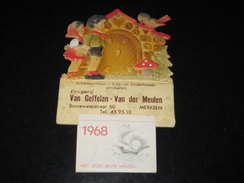 Kalender Chromo 1968 MERKSEM Van Geffelen - Van Der Meulen - Formato Piccolo : 1961-70