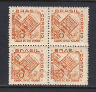 Brazil 1944 Mint No Hinge, Block, Sc# 623 , Yt - Neufs