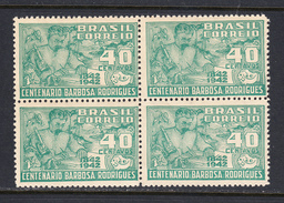 Brazil 1943 Mint No Hinge, Block, Sc# 616 , Yt - Nuovi