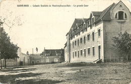 Cpa, St Bris, Colonie Scolaire De Montreuil Sous Bois, La Grande Cour - Saint Bris Le Vineux