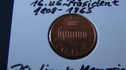 USA - 1994 - 1 Cent - W/o Mintmark - KM 201b - XF - 1959-…: Lincoln, Memorial Reverse