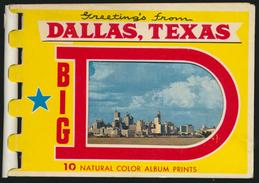 °°° CARNET 10 VIEWS - GREETINGS FROM DALLAS TX °°° - Dallas