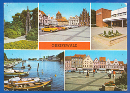 Deutschland; Greifswald; Multibildkarte Mit Rubenow Und Hafen - Greifswald