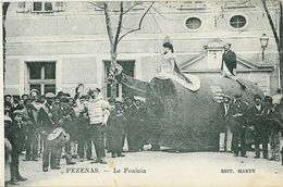 Pézenas - La Fête Du Retour Organisée Par Les Machous: Le Poulain - Edition Marty - Carte Non Circulée - Carnaval