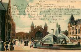 ALLEMAGNE 070517 - HAMBURG - ALTONA - Stuhlmannbrunnen Mit Bahnhof 1903 - Altona