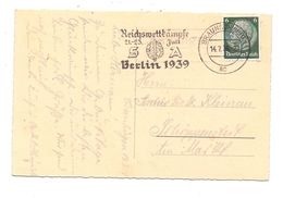 3302 CREMLINGEN, POSTGESCHICHTE, Landpoststempel "Cremlingen über Braunschweig" 1939 - Wolfenbuettel