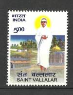 INDIA, 2007, Saint Vallalar, Ramalinga Adigal, (Religious Teacher And Reformer),  MNH, (**) - Ungebraucht
