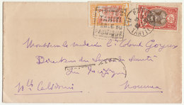 ESC 65c  O. Daguin  Papeete Ile Tahiti ->  Nouméa Nouvelle Calédonie 1938 - Lettres & Documents