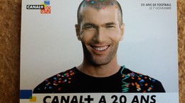 CPM ZIDANE JOUEUR DE FOOTBALL CANAL + 20 ANS - Personalidades Deportivas