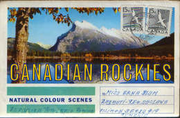 Canada  - 14 Postcards "leporello" Circulated 1963 - Canadian Rockies - Multipleviews - 8/scans - Cartes Modernes