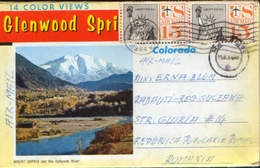 USA  - 14 Postcards "leporello" Circulated 1964 - Glenwood Springs - Multipleviews - 8/scans - Colorado Springs